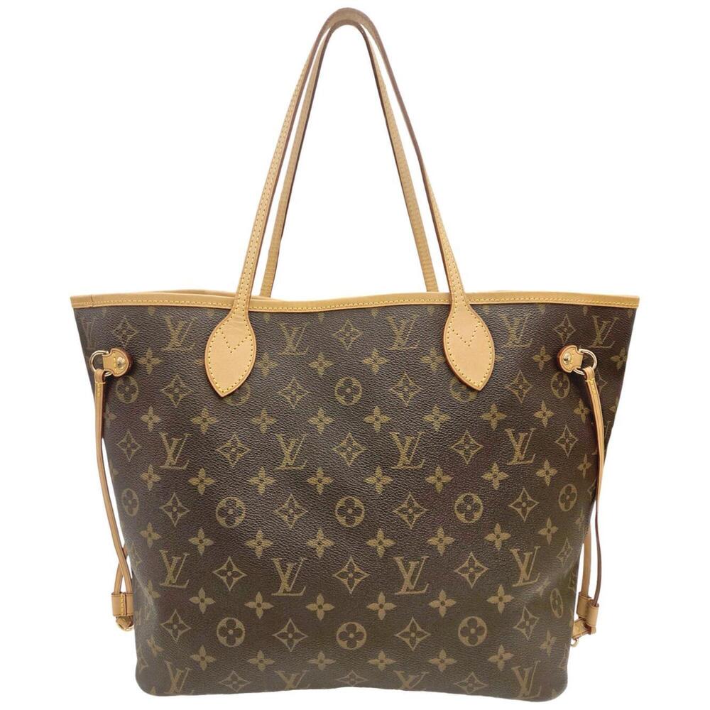 LOUIS VUITTON Louis Vuitton Monogram Neverfull MM M40156 Tote Bag Brown Rever...